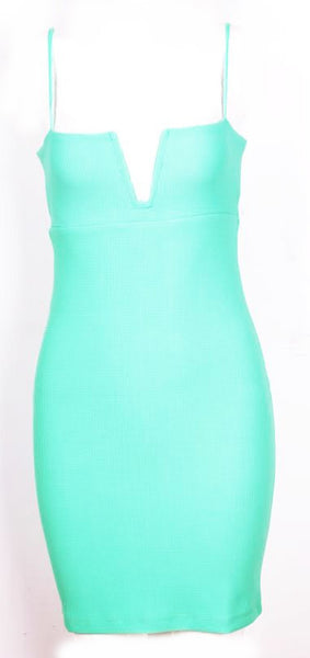 Bodycon Sleek Dress Teal