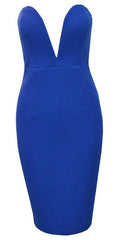 Bustier Sleek Dress - Navy