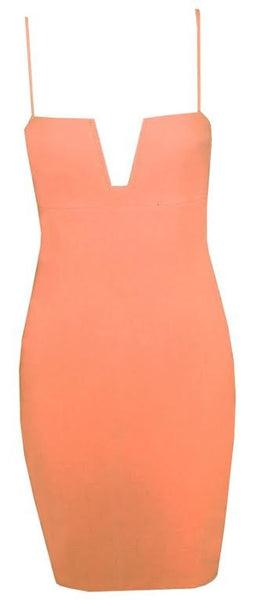 Bodycon Sleek Dress- Neons (FINAL SALE)