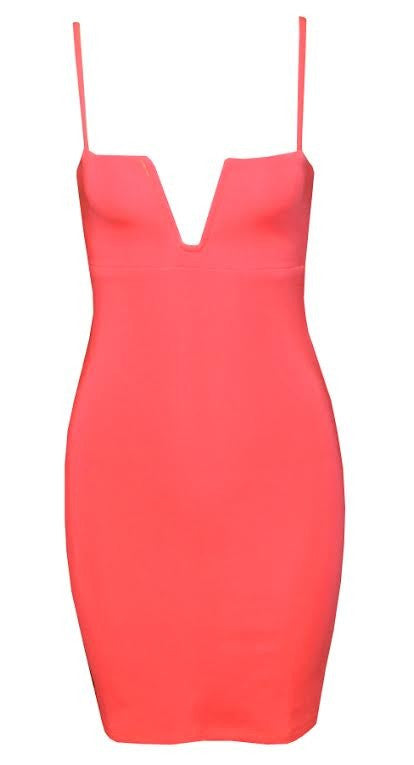 Bodycon Sleek Dress- Neons (FINAL SALE)