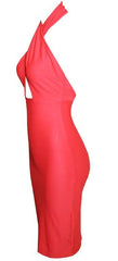 Bustier Wrap Dress Pink