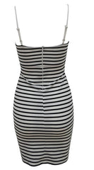 Bodycon Sleek Dress Stripe